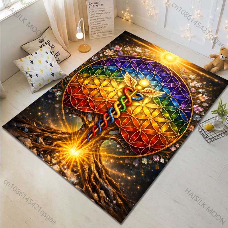 Luxury Lifestyle Gifts - Tappeto con motivo a fiore dell'aria